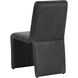 Cascata Marseille Black Leather Dining Chair